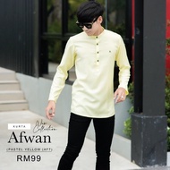 KURTA AFWAN ELRAH EXCLUSIVE ( PASTEL YELLOW )