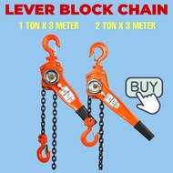 1 Ton/2 Ton x 3M Lever Block Chain Hoist Manual Hoist Ratchet Lever Chain Block Puller Hoist