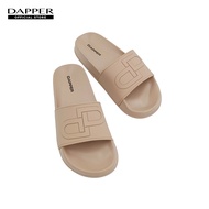DAPPER รองเท้าแตะ DP Icon Embossed Pool Slide Sandals สีเบจ