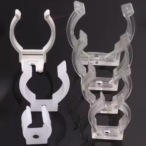 Plastic Fixing Clips C Clamps for T8 Fluorescent Tubes LED Light Clip Lock Light Brackets Quick Lock