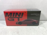 🚗Minigt 289 Porsche Taycan Turbo S Red mini gt