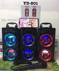 Speaker Bluetooth YD801/802 Speaker Bass Karaoke Portable Wireless