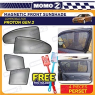 Car Proton GEN2 GEN-2 Window Magnetic Sun Shade Magnet Sunshade FREE TouchNGo Stick Holder Accessori