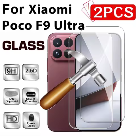 2Pcs Full Glue Screen Protector For Xiaomi Poco F9 Ultra Unlock 9H Tempered Glass PocoF9 Pro F9Ultra