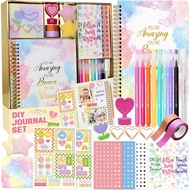 Nollh DIY Journal Kit for Girls – Journal Set for Teen Tween Girls Gifts, Stationary Scrapbook & Dia