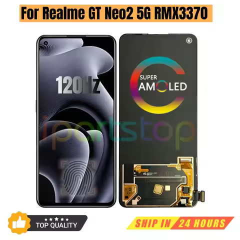 iParts Replacement New Screen For OPPO Realme GT Neo2 NEO 2 RMX3370 120Hz AMOLED Display Touch Digit