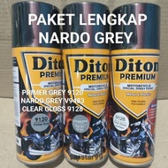 Pilok Cat Paket Lengkap 3 Kaleng Nardo Grey Abu Abu V9483 Primer Grey