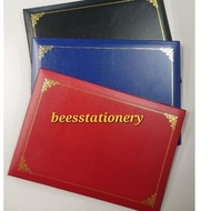 A4 certificate holder with h/s gold and sponge