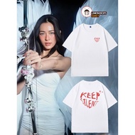 Valentine's Day Love KEEPSILENT Kwong Lingling T-shirt Short-sleeved Women's Always Wonder Top情人节爱心K