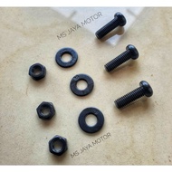YAMAHA RX KING RXK RXS RX SPECIAL YT115 YT 115 YT-115 REAR FENDER FLAP NUT SET BOLT
