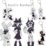 KICKSLOUNGEL Miss Circle Acrylic Keyring, Claire Acrylic Fundamental Paper Education Keychain, Anime