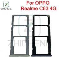 For OPPO Realme C63 4G Sim Card Tray Slot Holder Card Holder Reader SD Slot Adapter Replacement Part