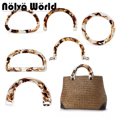 2/4/10PCS U-shaped bag resin handle wallet frame kiss buckle woven bag handbag crochet bag handle DI
