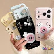 For OPPO A60 A58 A38 A17 A3x A16s A57 A54s A15 A16K A74 A5i A53 Reno4f New Case Big Lens Frame Carto