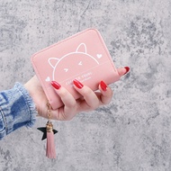 錢包女 dompet perempuan Pelajar perempuan kucing comel mencetak dompet segar kecil