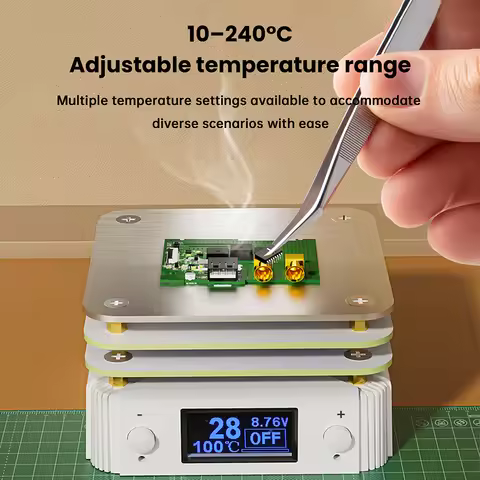 Mini Constant Temperature Heating Table HP-65M Mini Heating Pad Digital Display Adjustable Heating P