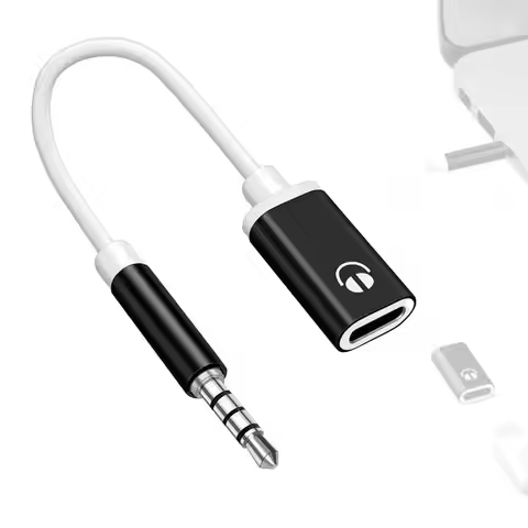 Type C To 3.5mm Headphone Car Stereo Cord Headphone Aux Cable Converter Type-C Converter Earphone Ad