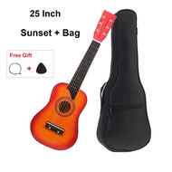 25 inch Basswood Acoustic guitar 6 dây guitarra chọn dây với túi