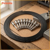 Solderless Guitar Connection Cable Kit 3 M Custom Connection Cables Instrument Lead Cylindrical Plug