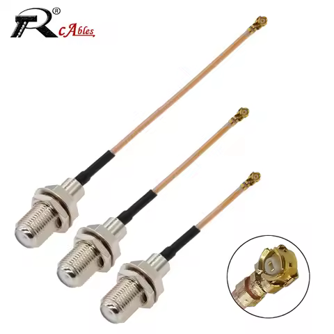 1PC RG178 F Female Bulkhead to uFL/u.FL/MHF 1 Female Jack Coaxial RF Pigtail Cable WIFI 3G Antenna E