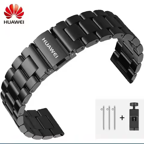 22mm 20mm Stainless Steel Strap for Huawei Watch GT5/ Gt4 /GT3 / Runner/GT2 /2Pro/GT2e Replacement W