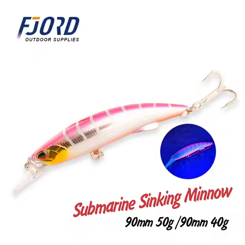 FJORD Heavy Minnow 90S 40g 50g Saltwater Sea Fishing Lure Submarine Shot Professional Artificial Bai