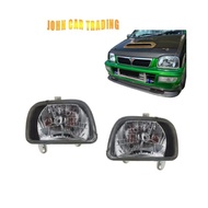 Perodua Kancil (94') Head Lamp Kancil Petak Lampu Depan Kancil Glass Kaca / Plastik Frame Smoke (Ful