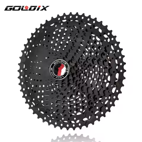 GOLDIX Black MTB Cassete 8/9/10/11/12 Speed 40/42/46/50/50T K7 8/9/10/11/12v Bicycle Freewheel Bicyc