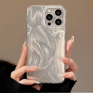 Luxury Silver Feather Laser Case For Redmi Note 13 12 Pro Plus 12S 11 Pro Redmi 12 13 13C Mi 11 Lite