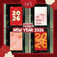 [03] Decal Happy New Year 2026 - Decal CNY - Decal CNY 2026