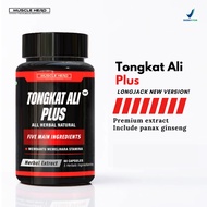 Tongkat Ali Longjack + Panax Ginseng, Herbal vitalitas pria 100% Original
