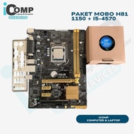 Mainboard Processor Package i5 gen 4 + H81 LGA 1150
