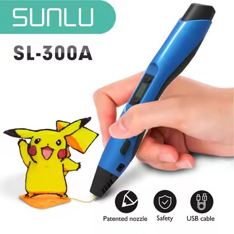 SUNLU 300A 3D Printing Pen DIY Doodling 3D Pen With Temperature Adjustable Temperature Christmas Gif