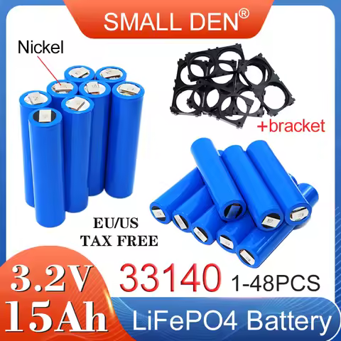1-48PCS New 3.2V 33140 15Ah Lifepo4 battery 5C discharge DIY 12v 24v 48v E-tools scooter Solar Light