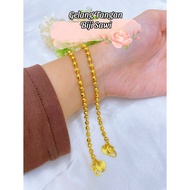 EMAS TITANIUM gelang tangan BIJI SAWI