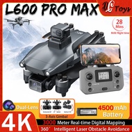 [NEW] L600 Pro/l600 Pro Max 4k Dron Profesional 3 paksi Gimbal Rc Quadcopter 3km Penerbangan Mini Dr