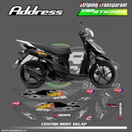 SUZUKI ADDRESS STRIPING STICKERS - MOTORCYCLE STRIPING STICKERS ADDRESSSUZUKIS MOTORCYCLE STICKERS L