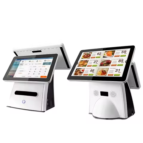 Business Capacitive Touch Screen POS Terminal Hardware Wifi Cash Register Machine Monitor Display Sy