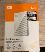 WD My Passport 2TB 硬碟 -白色