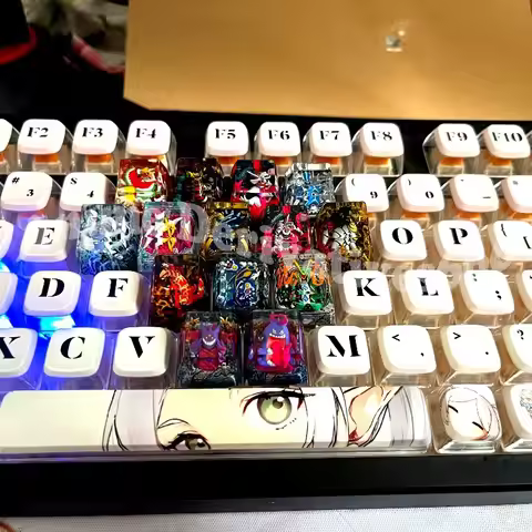 Anime Keycaps Legendary Beasts Legendary Bird Giratina Resin Transparent Stereoscopic Keys For Mecha