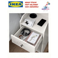 IKEA HAUGA Bedside table, white 40 x 36 cm ikea side table meja tepi katil ikea