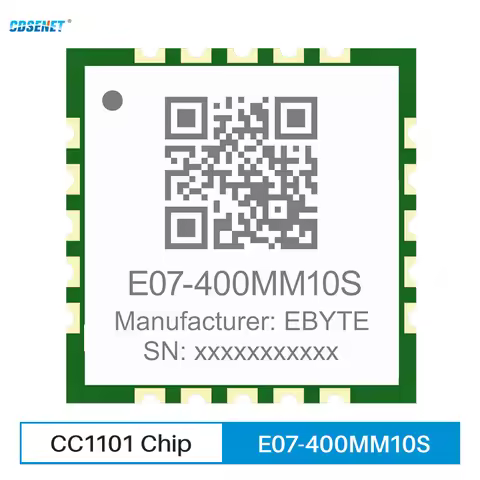 4Pcs CC1101 433MHz Wireless Module SPI CDSENET E07-400MM10S 10dbm 1.5KM RX TX FIFO LQI RSSI Small Si