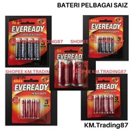 BATTERY EVEREADY AAA AA D2 4pcs / BATERI EVEREADY SAIZ