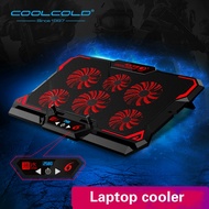🔥PROMO IN STOCK🔥 17 Inch Gaming Laptop Cooler Six Fan Led Screen Two USB Port 2600RPM Laptop Cooling