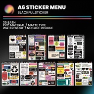 Die Cut Sticker A6 Size Cool Meaning/BLACKFUL.STICKER ;