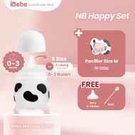 {Buy 2 Get 4} [ibebe Official] MooMoo Baby Bundle – Silicone Milk Bottle + Newborn Pacifier Set for 
