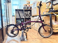 最新Brompton C line 12速 紫清漆
