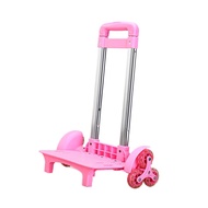 [Simhoa21] Foldable Trolley Luggage Cart with Wheels, Stair Climber Cart with 6 Wheels,