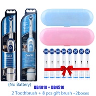Oral B Electric Toothbrush Rotation Clean Teeth Adult Teeth Brush DB4010 Electric Tooth Brush With 4 Extra Replacement Heads xnj