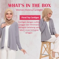 ▬▦Zastika Women Muslimah Stretchable Plain Helena Cardigan